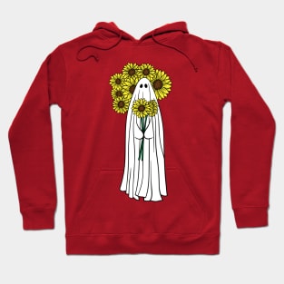 Boho Sunflower Ghost - Halloween Autumn Vibes Hoodie